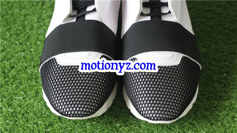 Balenciaga Race Runner Trainers White Black